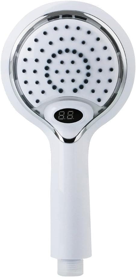3 Farvede LED Håndbruser Med Temperaturføler Digital Display