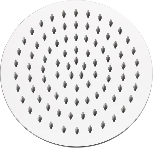 Regnbruser, Fast Rund Bruser, Ultratynd SS304 Rustfrit Stål, Badebruser, 20cm (8in)