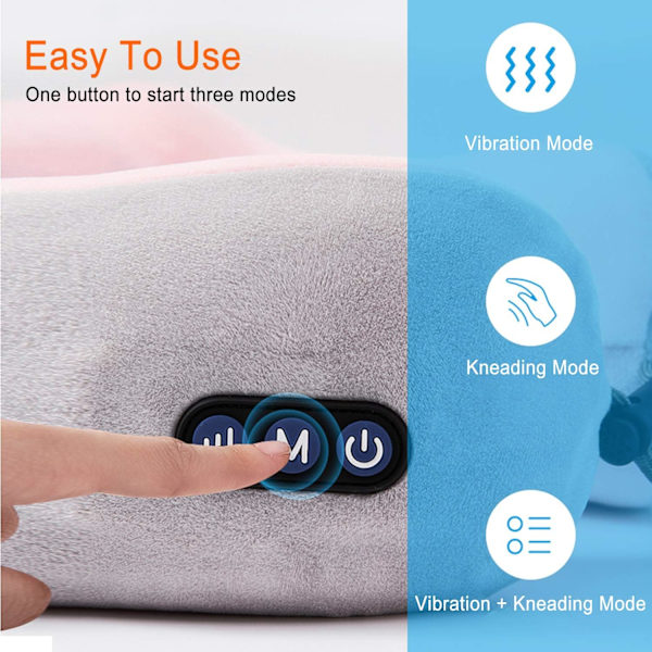 Nakkemassager Massagepude Cervical Massage Aflastning af Muskelsmerter U-