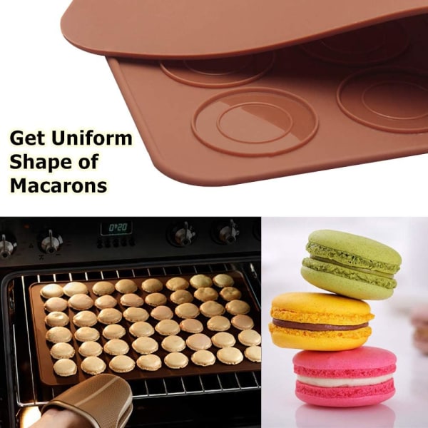Macaronbakningsunderlägg, Macaronproteinbricka Sipcone-form, för 48 m