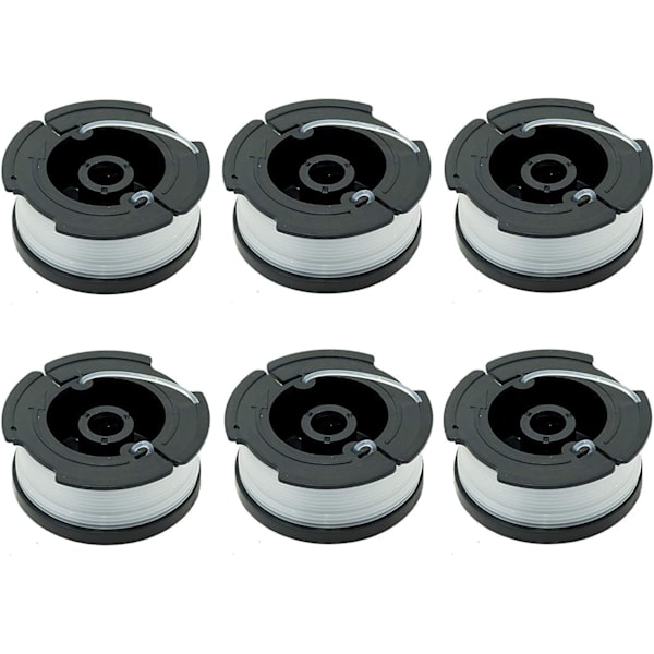 Pakke med 6 spoler A6481 A6485 for Black Decker gresstrimmer