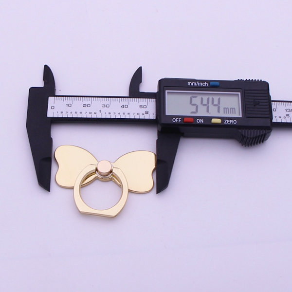 Mobiltelefon Finger Holder Pretty Metal Butterfly Ring Grip Stabili
