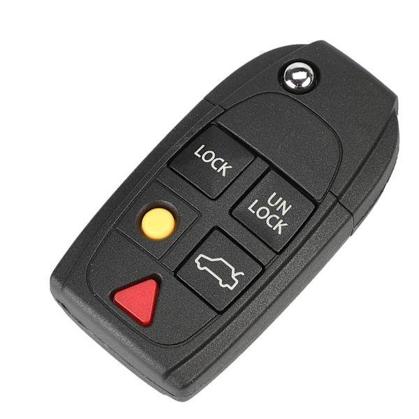 Bilnøgleskal til Volvo 5 knapper sort