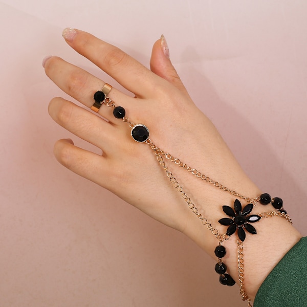 Snygg Handsele-Armband Legering Fingerring Armband Kedja Handled