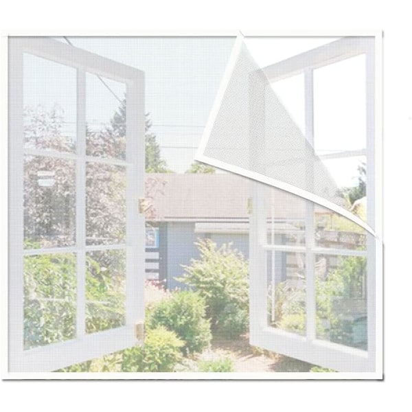 Universal klart myggnät för fönster/tvättbart mesh - Justerbar