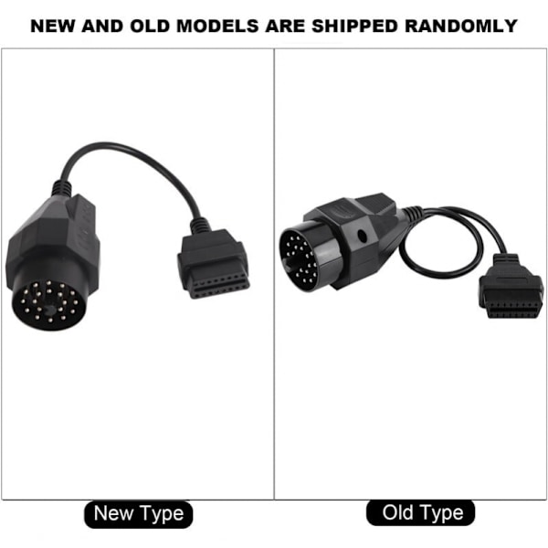 20-polet til 16-polet OBD2-stik Scannerkabeladapter til E36 E38 E39