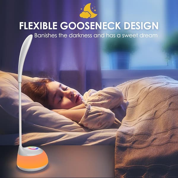 Flerfarget sensitiv LED skrivebordslampe