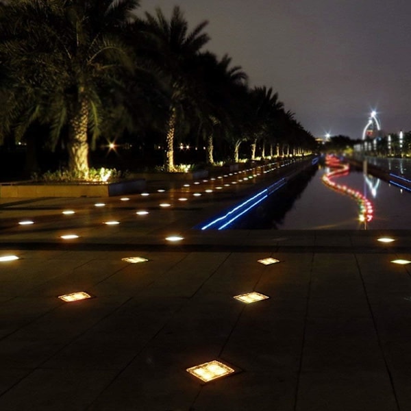 Solcelle Glass Brick Light - Solcelle Isbit LED Lys - Crystal Bric