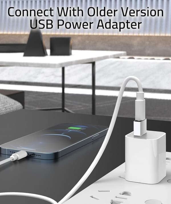 USB A till USB C-adapter Silver