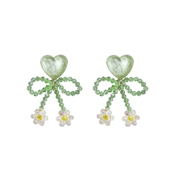 Mote  Elegante Statement Stud Øredobber for Kvinner,grønn