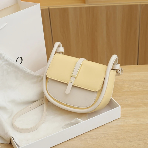Sadel Kvinnor Axelväska Mode Designer PU Läder Crossbody B