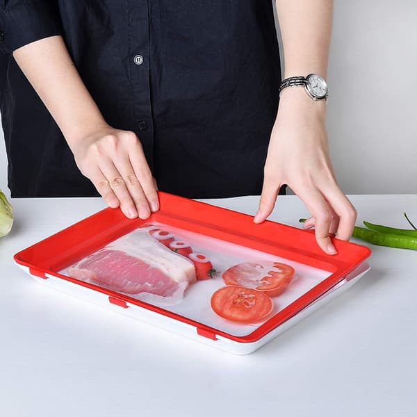Matbeholder i plast for oppbevaring, stabelbar matbeholder gjenbrukbar Creat