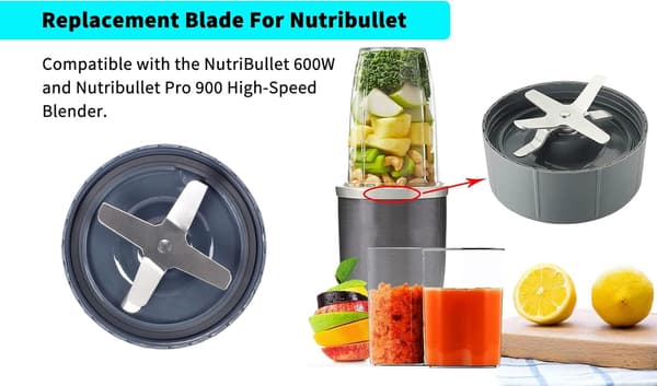 2-pakks med blenderblad, erstatningsblad, reservedeler