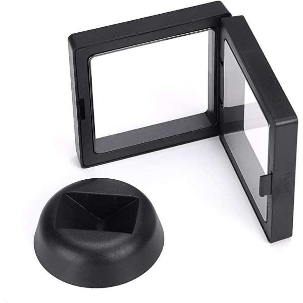 3D-kelluva näyttölaatikko, esittelykehys, läpinäkyvä näyttöteline, fo