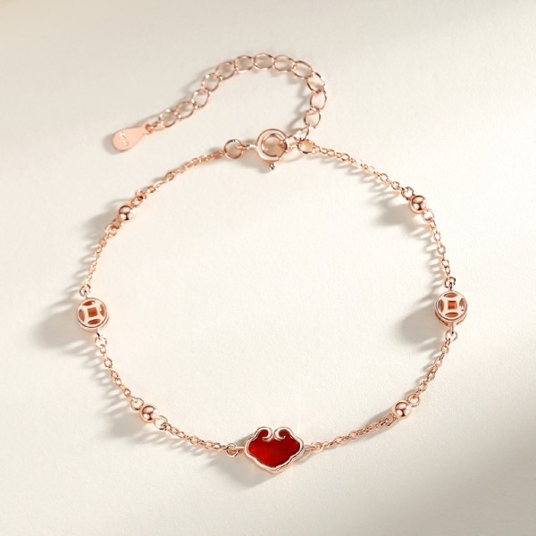 Forever Love Hjärtarmband 925 Sterling Silver med Födelsessten Z