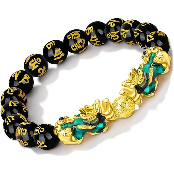 Feng Shui Obsidian Rigdom Armbånd Farveændring Pai Show Armbånd