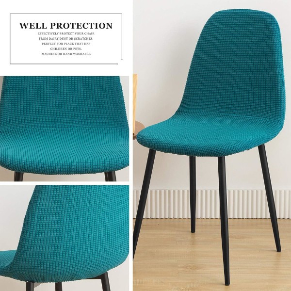Skandinavisk Spisestol Trekk Stretch Jacquard Stoltrekk