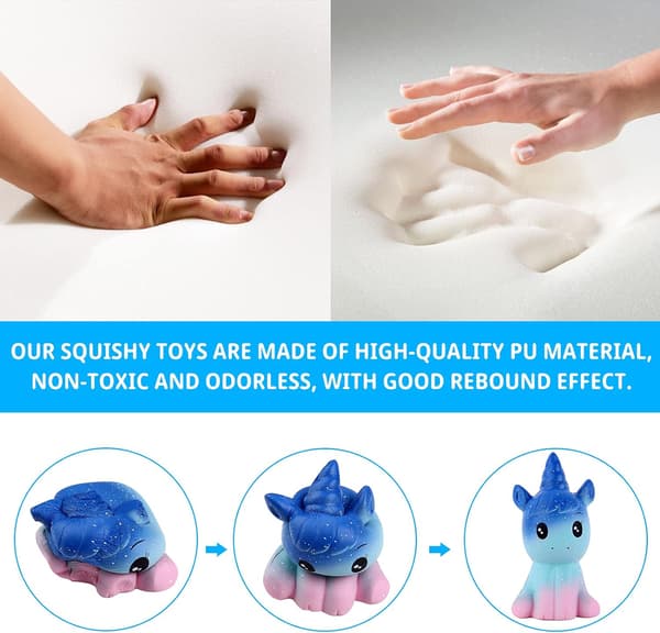 Squishies Pack 2 st Squishy Unicorn Leksaker Långsam Stigande Doftande Squ