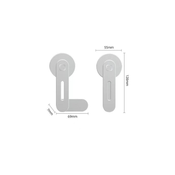 Egnet for Tesla biltelefonholder, svart aluminium magnetisk skrue