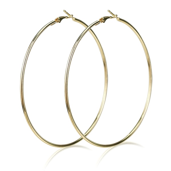 Kvinder Big Circle Hoop Øreringe Statement Ear Ring Fashion smykker