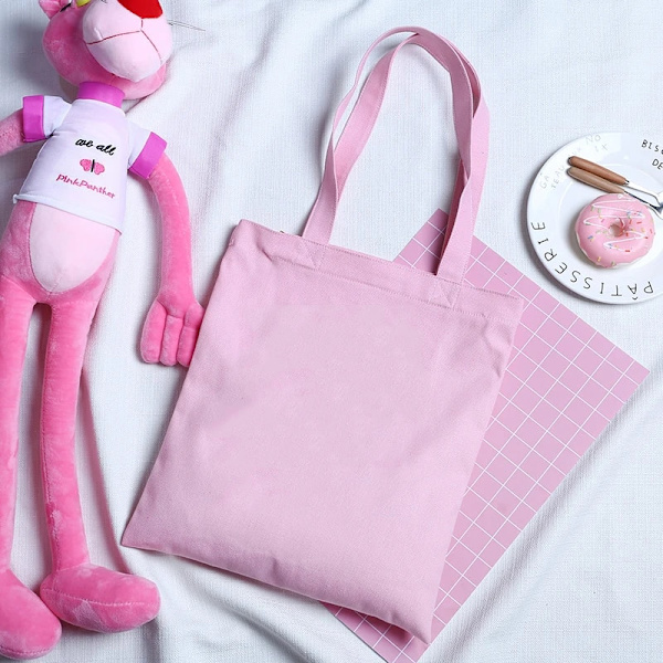 Muodi yksivärinen kangaskassi, suuri kapasiteetti, DIY-olkalaukku