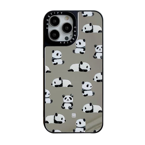 Sød Panda Gennemsigtig Etui til iPhone 13 Pro Max,  Kawaii Dyr Patte