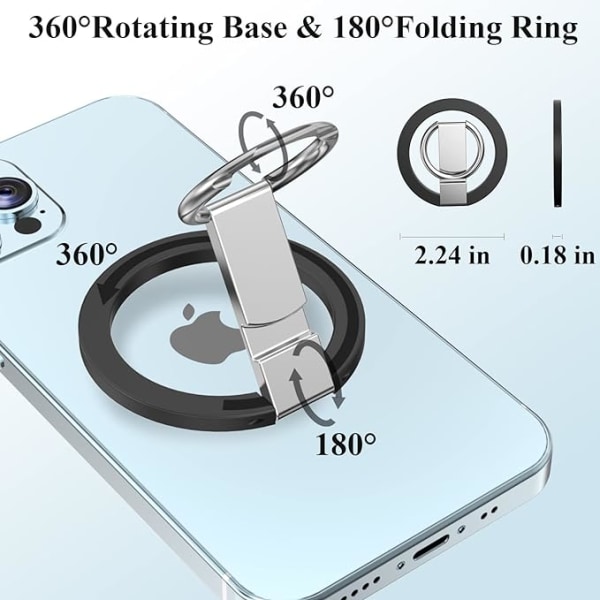 Magnetisk telefonholder, magnetisk telefonringholder til tilbehør 36