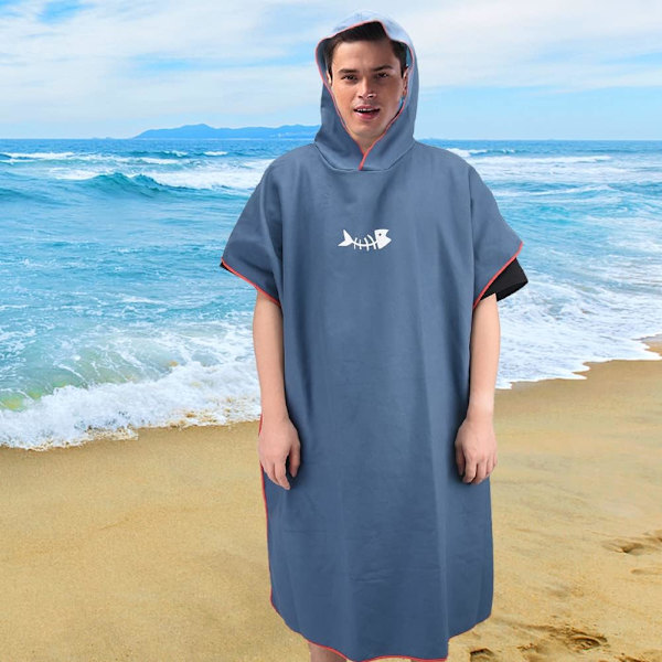 Strand/Surf/Simhandduk för vuxna och barn - Poncho med huva