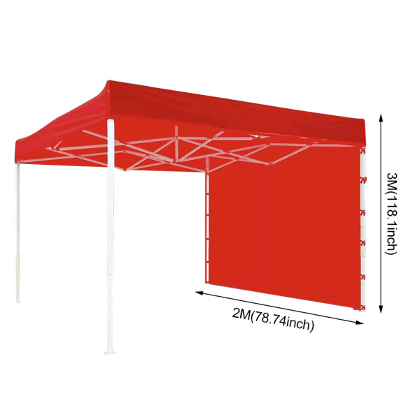 3x2m Pop Up-markis, omedelbar solvägg, utomhus omedelbar tak, Rem