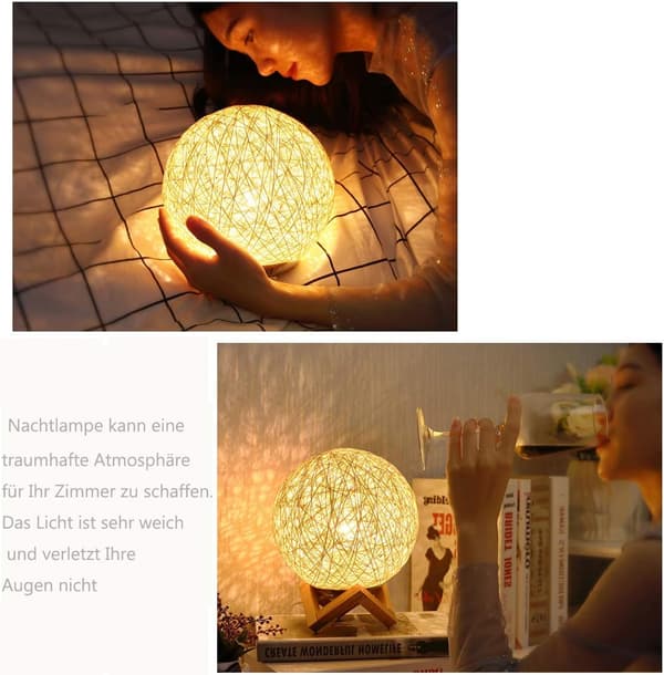 Rattan sovrumsatmosfär, USB-laddning
