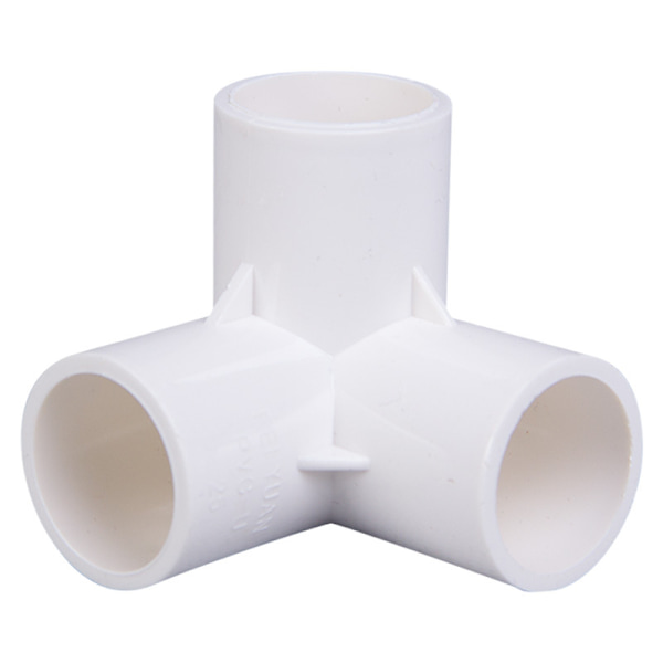 8 stk. 20 mm PVC-rørforbindelser PVC-møbelrørfittings 3-vejs e