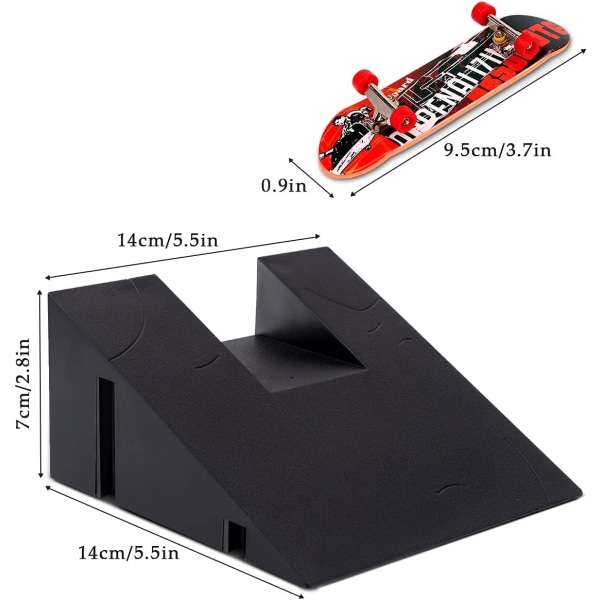 Mini skateboard ramp och tillbehörskit, skateboard park deck tr