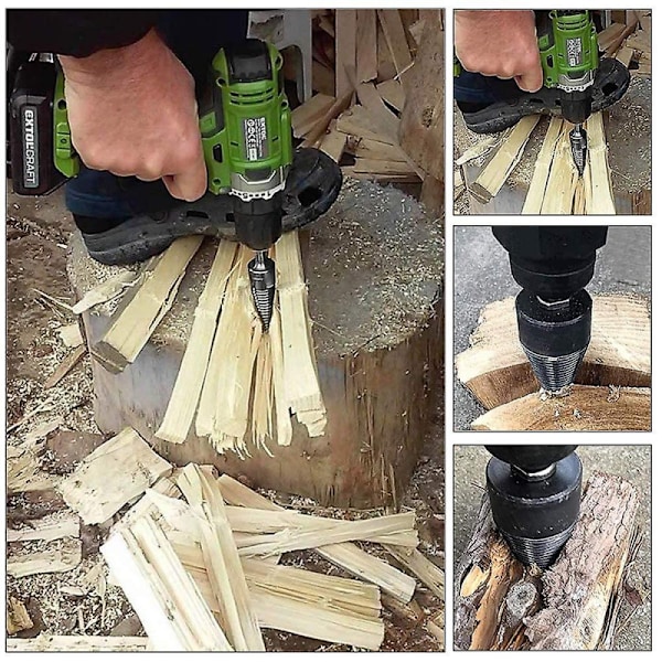 Vedklyv, Koner Log Splitter, Multifunktionell Skruv, Trä L
