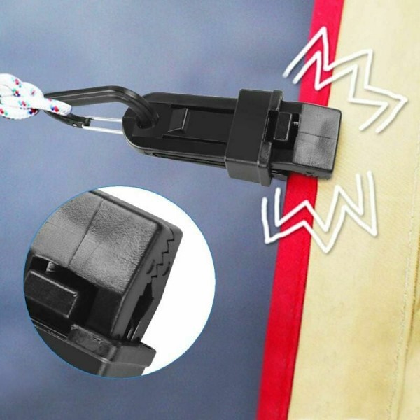 8x Tältduksspänne (8,5*3cm) Robust Tältduksspänne för Camping