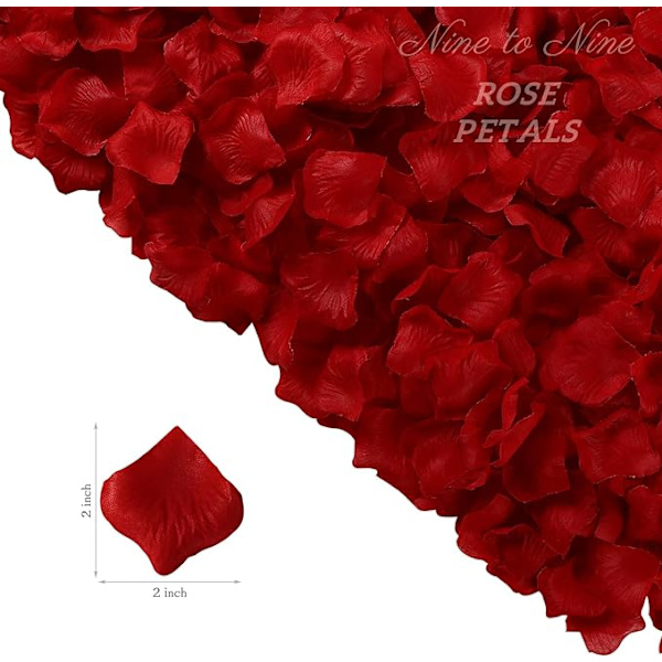 13 pakker med 1000 roseblader, kunstig blomsterdekorasjon for bryllup