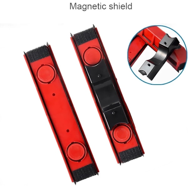 Magnetisk vinduespudser til 20 til 28 mm tykke glasvinduer Magnetisk vinduespudser