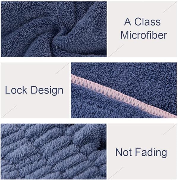 2PC Mikrofiber Hår Torkning Mössor, Extrame Mjuk & Ultra Absorberande,