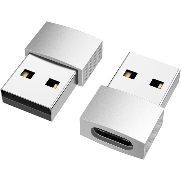USB C-hona till USB-hane adapter (2-pack), USB-C-hona till USB-hane