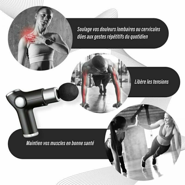 Sports Massage Gun - Bärbar kroppsmassager perfekt för massage a
