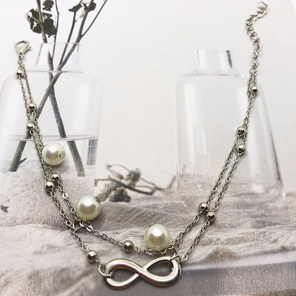 Anklet-rannekoru, 8 muotoa nilkkakoru, kaksoisrannekoru