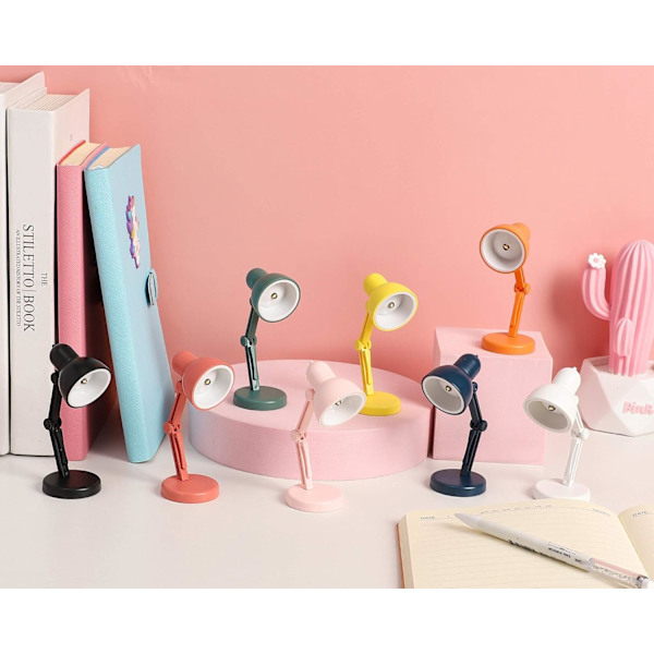 LED Mini Bordlampe Fold-able Natt Leselampe for Hjem R