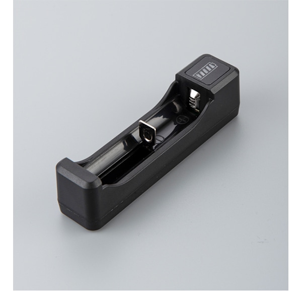 1 stk. 18650-oplader med type C-kabel, 4,2V lithium-batteri smart-oplader til 14500 26650 18650-batterier, 1 slot