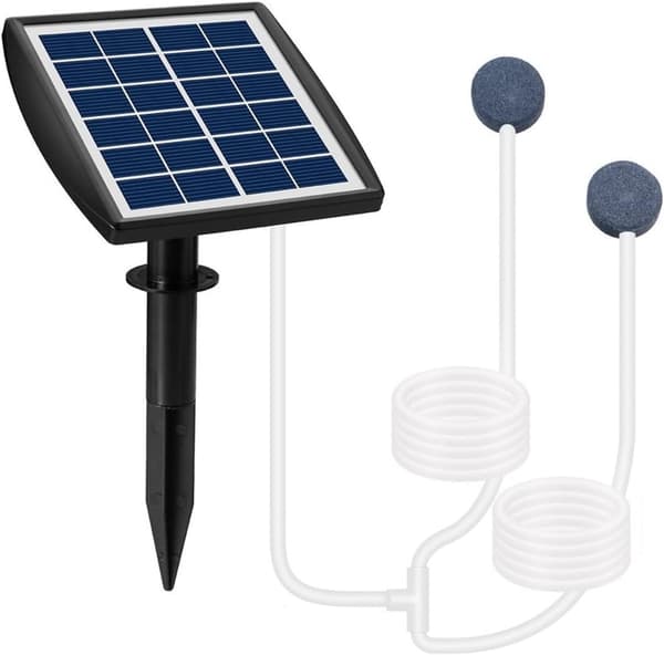 Solvatten syrepump, högeffektiv luftare, solcellsdriven syrepump för utomhusbruk