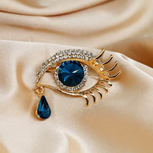 Waterdrop Crystal Eyes brosch