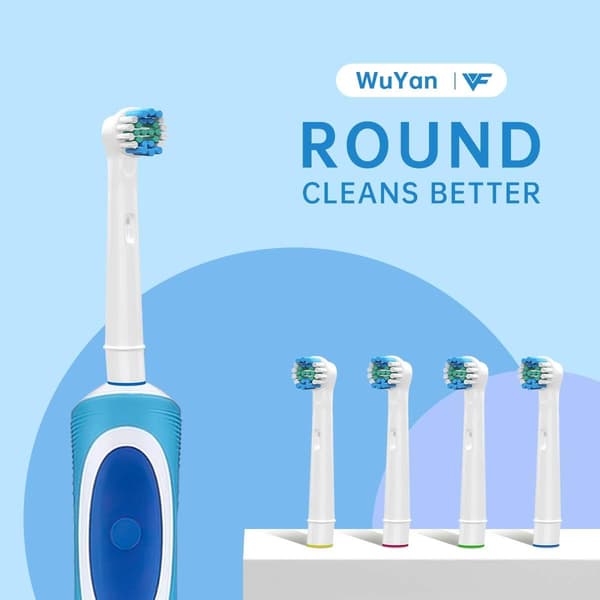 Reservebørstehode kompatibelt med Oral-B elektrisk tannbørstehode b,