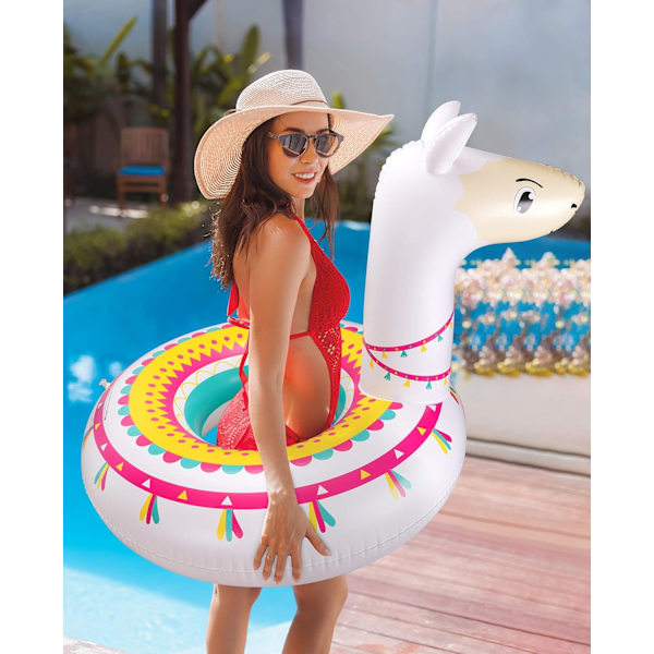 Pool Float Ride On Party Toys Alpaca Uppblåsbar Simring  Wa