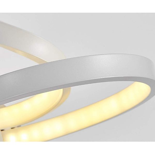 Moderne enkel europæisk stil LED spiral væglampe aluminium + hvid