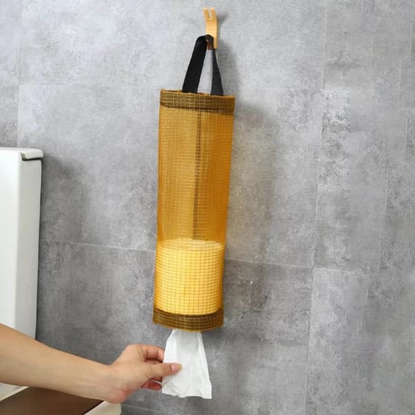 Hemmatpåsehållare för väggmontering, plastpåshållare, dispenser H