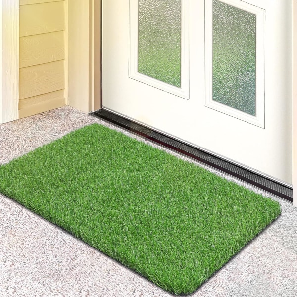 Artificial Grass Door Mat, Turf Grass Front Door Mats Outdoor/Ind