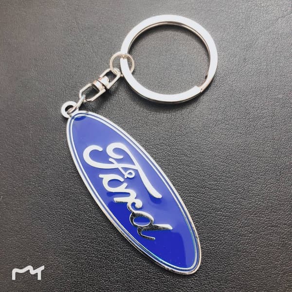 Nyckelring nyckelring emblem logotyp för Ford Blue